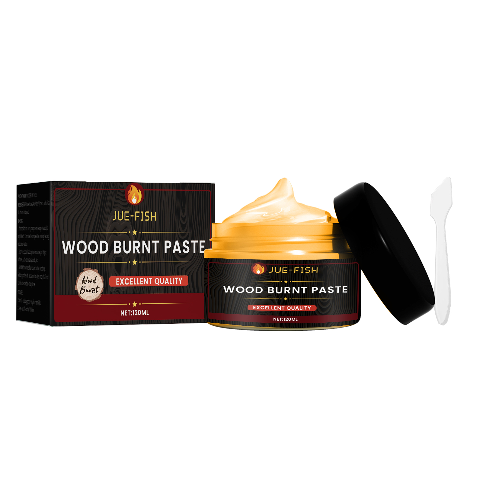 Jue-Fish Multi-Purpose Wood Burning Paste – Furniture Care, Long-Lasting, Surface-Safe