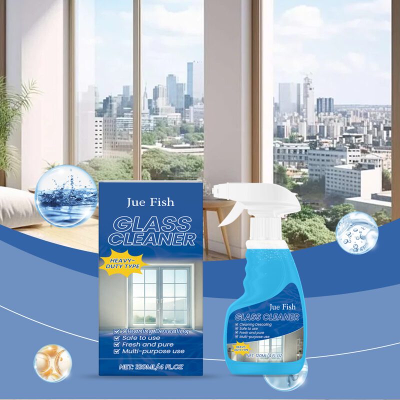 Jue-Fish Multi-Surface Glass Cleaner: Safe, Long-Lasting Household Care - Image 2