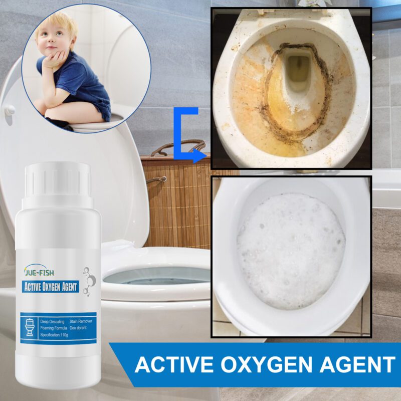 Jue-Fish Reactive Oxygen Toilet Cleaner: Household Decontamination, Surface-Safe - Image 3