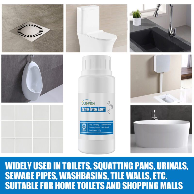 Jue-Fish Reactive Oxygen Toilet Cleaner: Household Decontamination, Surface-Safe - Image 4