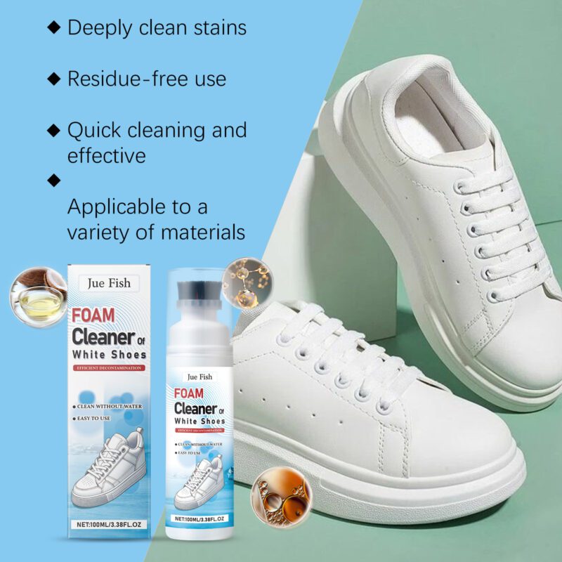 Jue-Fish Shoe Foam Cleaner: Surface-Safe, Long-Lasting Household Shoe Care - Image 3