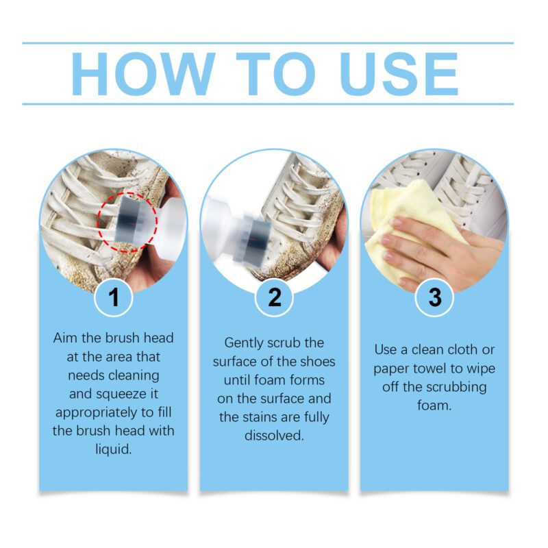 Jue-Fish Shoe Foam Cleaner: Surface-Safe, Long-Lasting Household Shoe Care - Image 6
