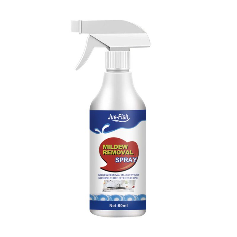 Jue-Fish Surface-Safe Mildew Remover Spray – Multi-Purpose Bathroom & Kitchen Stain Cleaner - Image 2