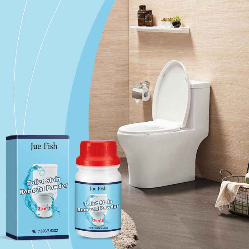 Jue-Fish Toilet Cleaner Powder: Stain Removal, Deodorizing, Long-Lasting - Image 2