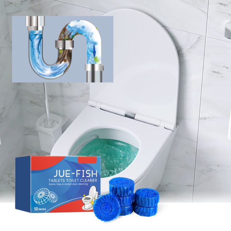 Jue-Fish Toilet Cleaner Tablets: Multi-Purpose, Long-Lasting Household Descaling Deodorizer - Image 2