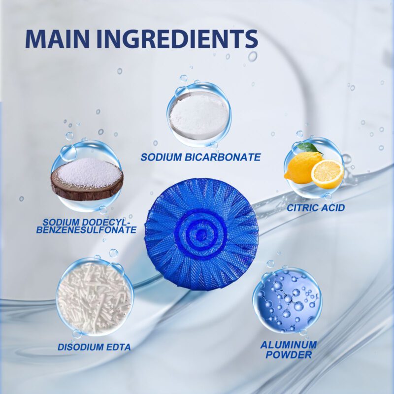 Jue-Fish Toilet Cleaner Tablets: Multi-Purpose, Long-Lasting Household Descaling Deodorizer - Image 5