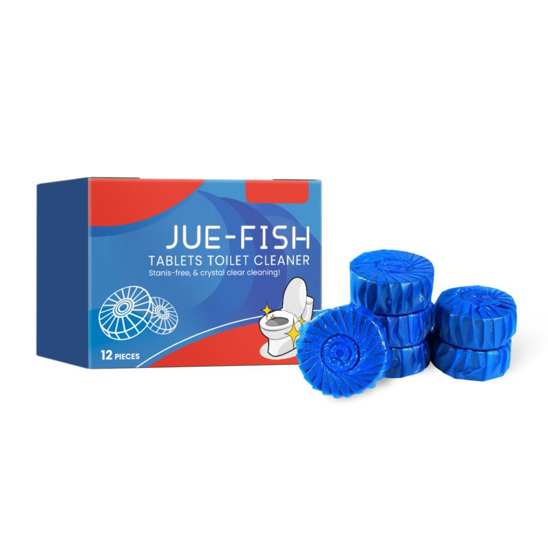 Jue-Fish Toilet Cleaner Tablets: Multi-Purpose, Long-Lasting Household Descaling Deodorizer