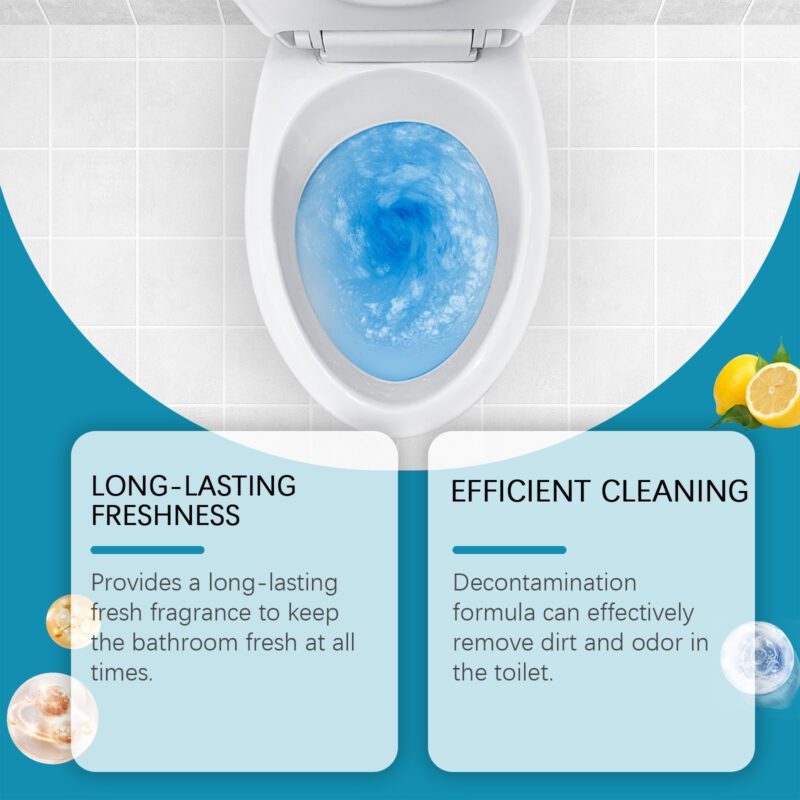 Jue-Fish Toilet Cleaning Block: Long-Lasting Odor Remover, Household Cleaner - Image 3