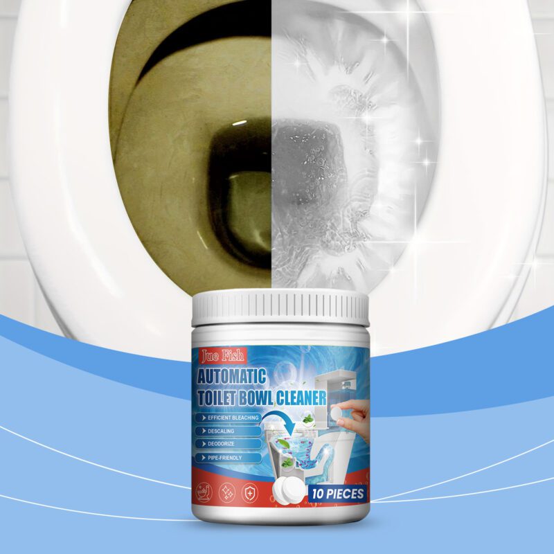 Jue Fish Toilet Cleaning Tablets: Multi-Purpose, Long-Lasting Stain Remover - Image 2