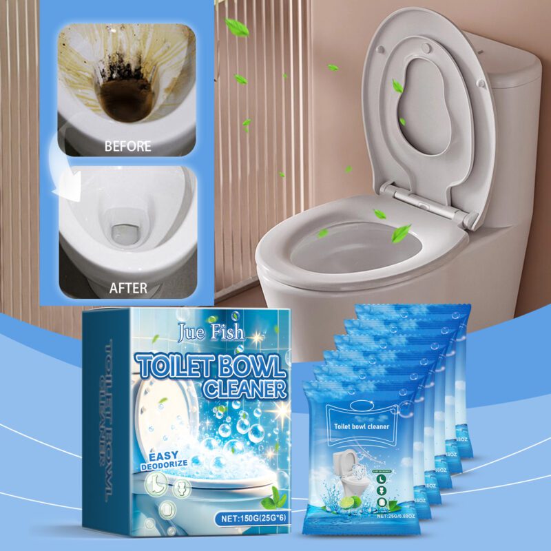 Jue-Fish Toilet Descaling Powder: Long-Lasting, Surface-Safe Household Cleaner - Image 3