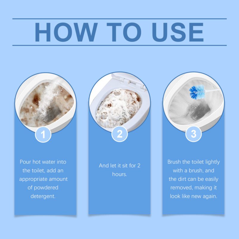 Jue-Fish Toilet Descaling Powder: Long-Lasting, Surface-Safe Household Cleaner - Image 6
