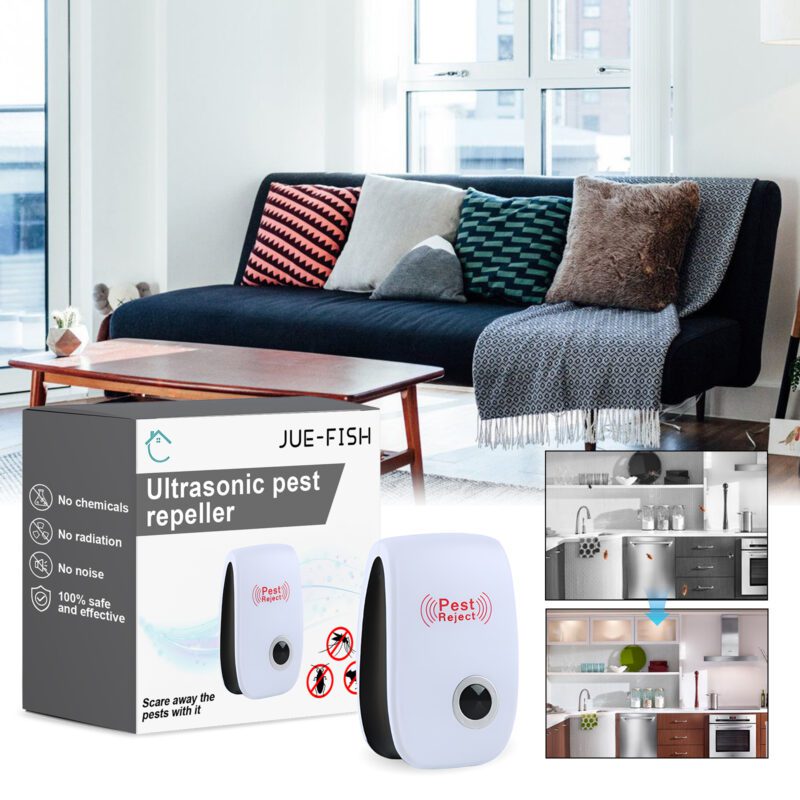 Jue-Fish Ultrasonic Pest Repeller: Plug-In Household Pest Control – Safe & Long-Lasting - Image 2