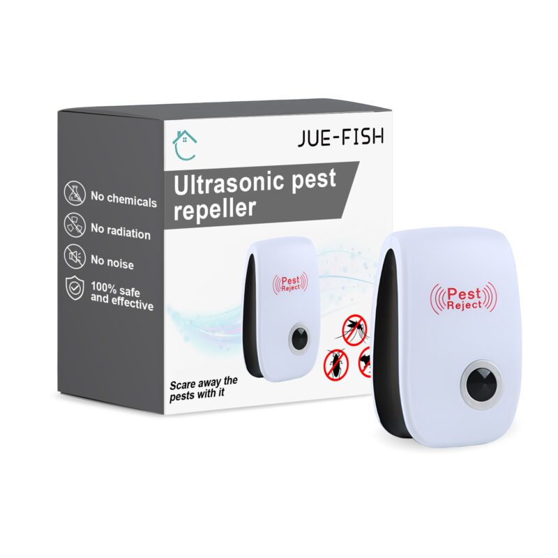 Jue-Fish Ultrasonic Pest Repeller: Plug-In Household Pest Control – Safe & Long-Lasting