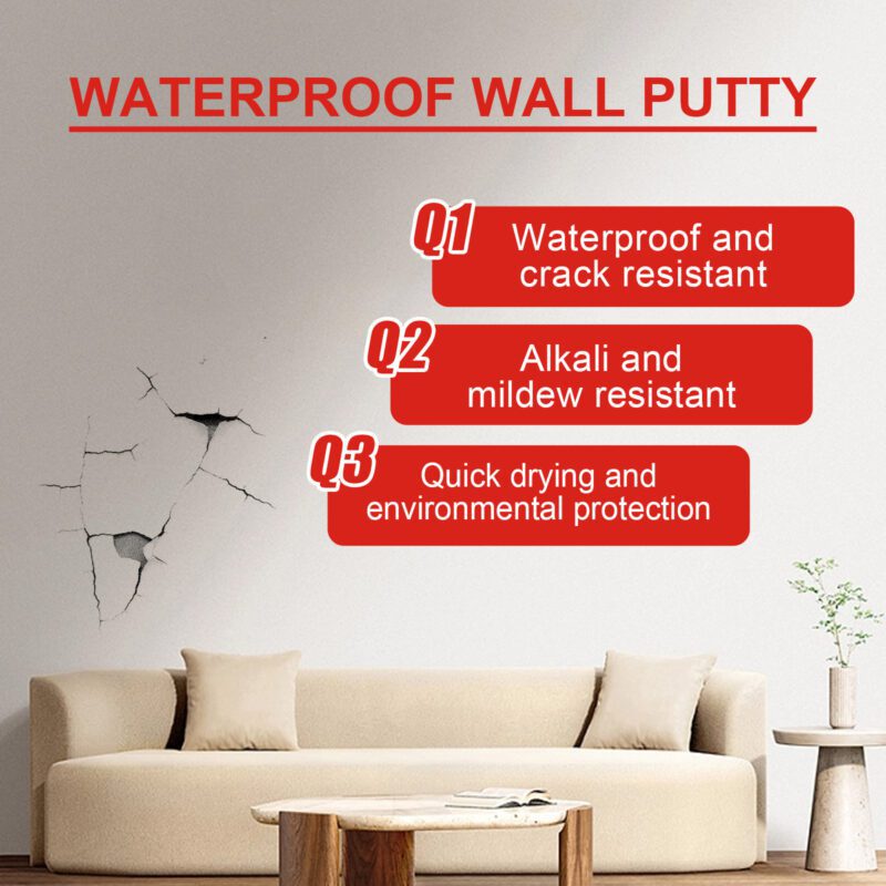 Jue-Fish Wall Plaster: Multi-Purpose Home Wall Repair for Mold, Stains & Cracks (300g) - Image 3