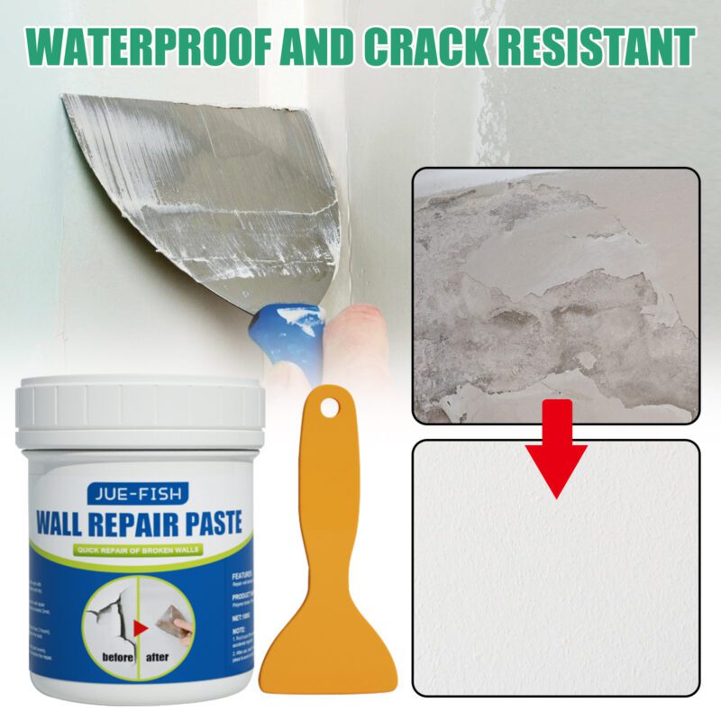 Jue-Fish Wall Repair Paste: Multi-Purpose Stain & Crack Cover, Moisture Proof Household Fix - Image 2