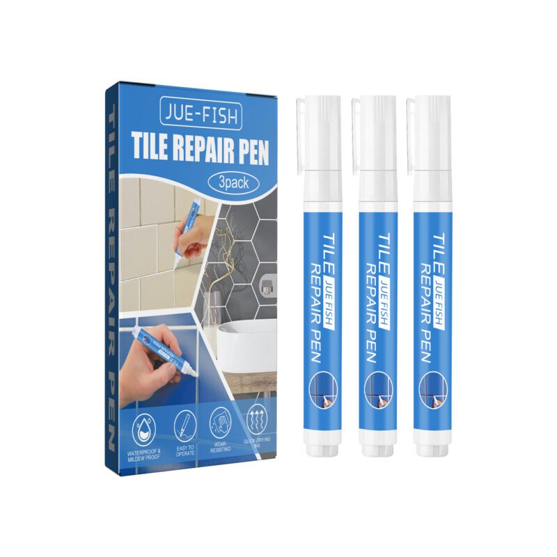 Jue-Fish Waterproof Mildew-Resistant Tile Repair Pen | Bathroom Floor Crevice Care