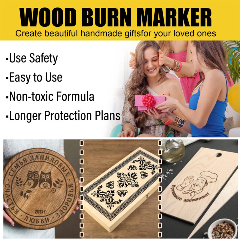 Jue-Fish Wood Burning Marker – Multi-Purpose Household Wood Care, Safe for Cutting Boards & Furniture - Image 6