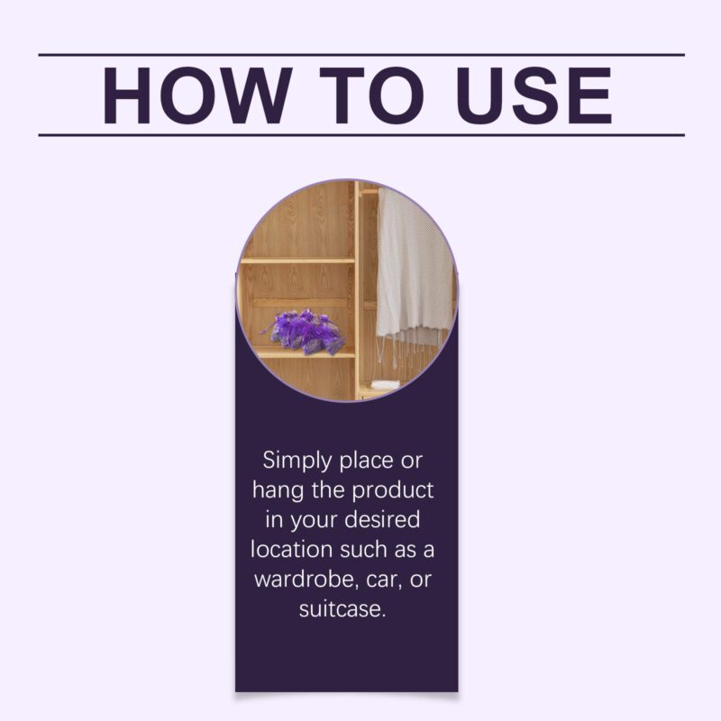 Lavender Sachet: Long-Lasting Natural Fragrance for Closets, Shoe Cabinets & Home - Image 6