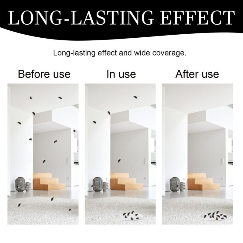 Long-Lasting Household Fly Trap: Safe Fruit Fly Solution for Kitchen & Living Room - Image 3