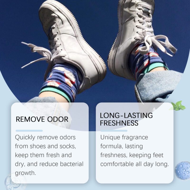 Long-Lasting Shoe & Sock Deodorant Spray | Household Odor Eliminator, Fresh & Safe - Image 4