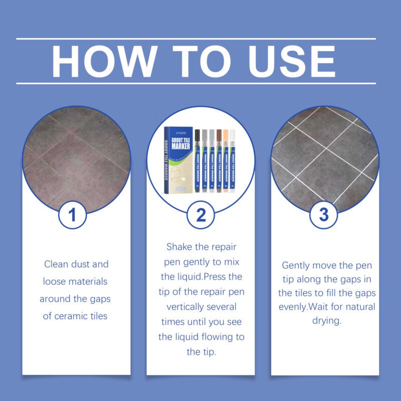 Long-Lasting Waterproof Tile Seam Filler | Kitchen Bathroom Mildew Preventer - Image 6