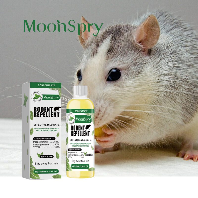 MoonSpry Minty Rat Repellent: Long-Lasting Household Pest Control, Safe Surfaces - Image 2