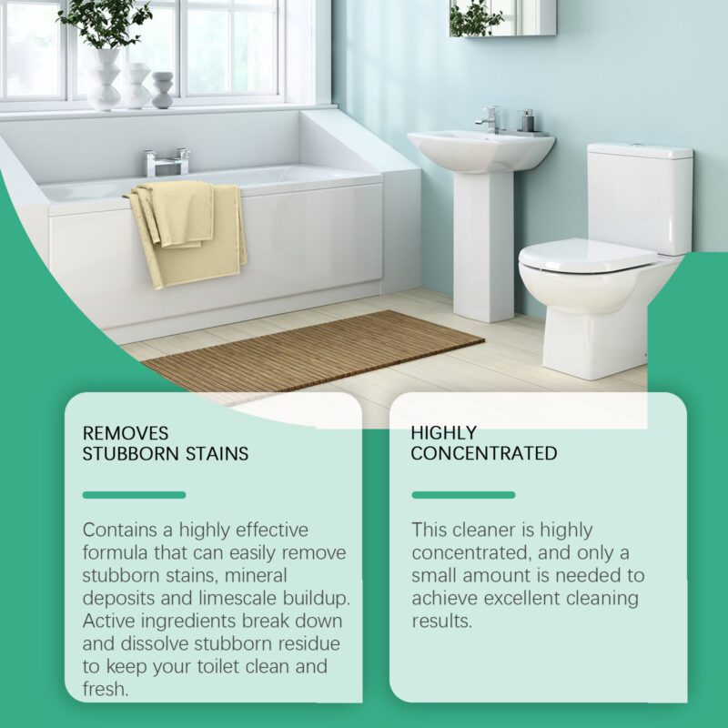 Multi-Purpose Bathroom Cleaner: Toilet, Tile & Floor Stain Remover - Safe, Long-Lasting - Image 3
