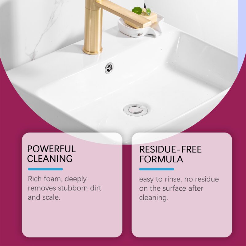 Multi-Purpose Bathroom Foam Cleaner | Surface-Safe, Long-Lasting Household Cleaner - Image 4
