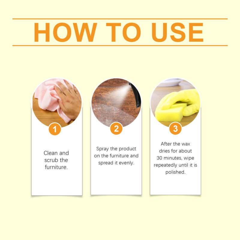Multi-Purpose Beeswax Spray: Furniture & Floor Care, Long-Lasting Polish, Surface-Safe - Image 5