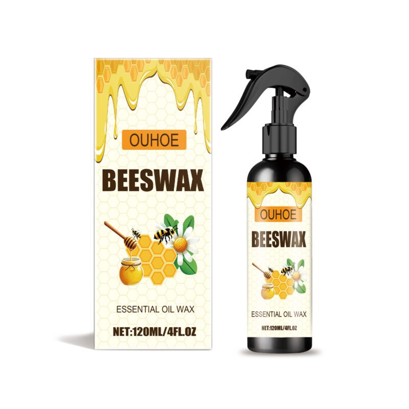 Multi-Purpose Beeswax Spray: Furniture & Floor Care, Long-Lasting Polish, Surface-Safe