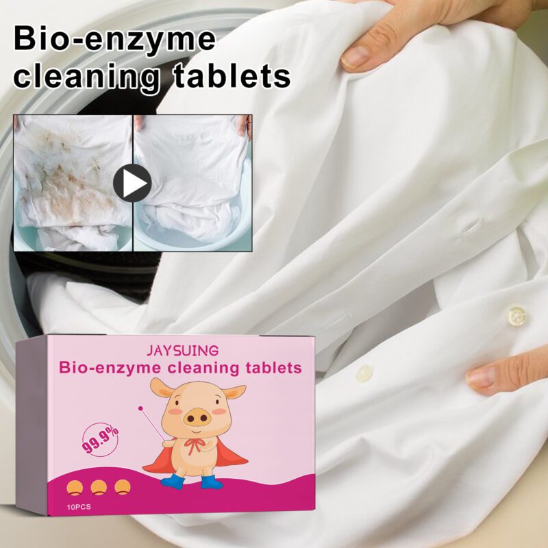 Multi-Purpose Bioenzyme Effervescent Tablets: Kitchen, Floor & Furniture Safe Cleaner