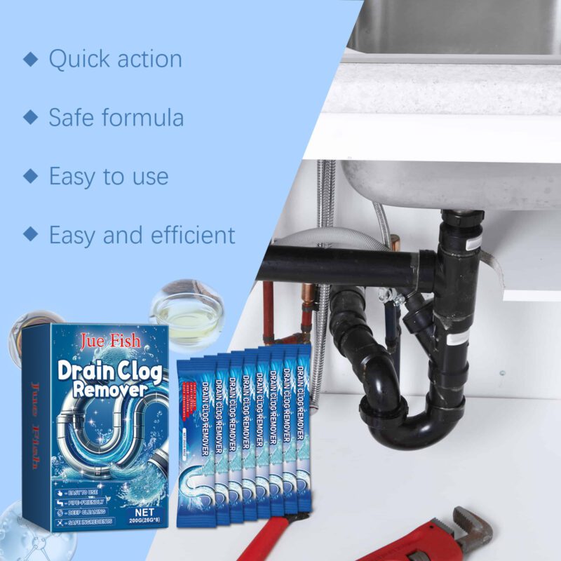 Multi-Purpose Drain Cleaning Powder | Dissolves Clogs, Deodorizes, Safe for Pipes - Image 3