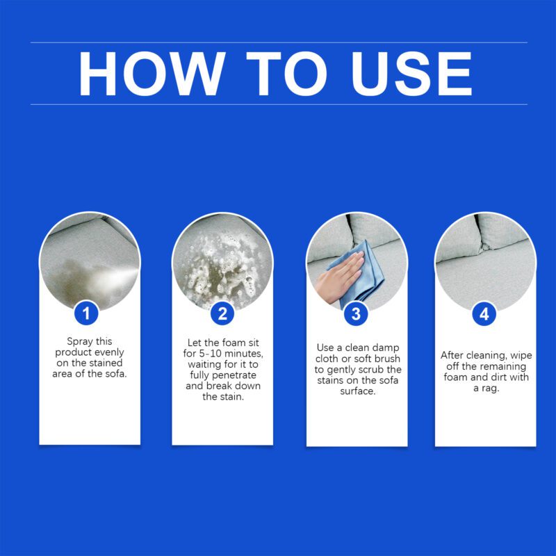 Multi-Purpose Fabric Cleaner – Sofa, Curtain, Mattress Foam | Long-Lasting, Surface-Safe - Image 5
