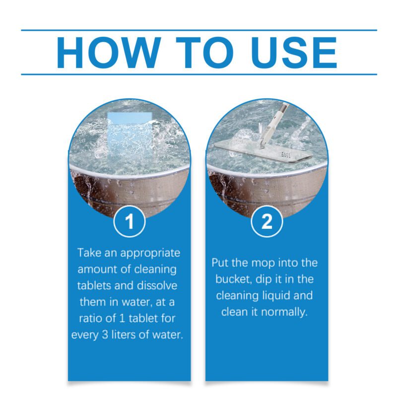 Multi-Purpose Floor Cleaning Tablets: Long-Lasting, Safe Household Floor Care - Image 3