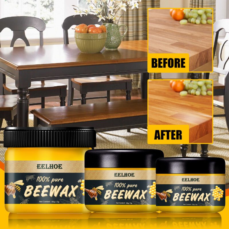 Multi-Purpose Furniture & Wood Floor Wax | Long-Lasting, Surface-Safe Beeswax Polish - Image 2