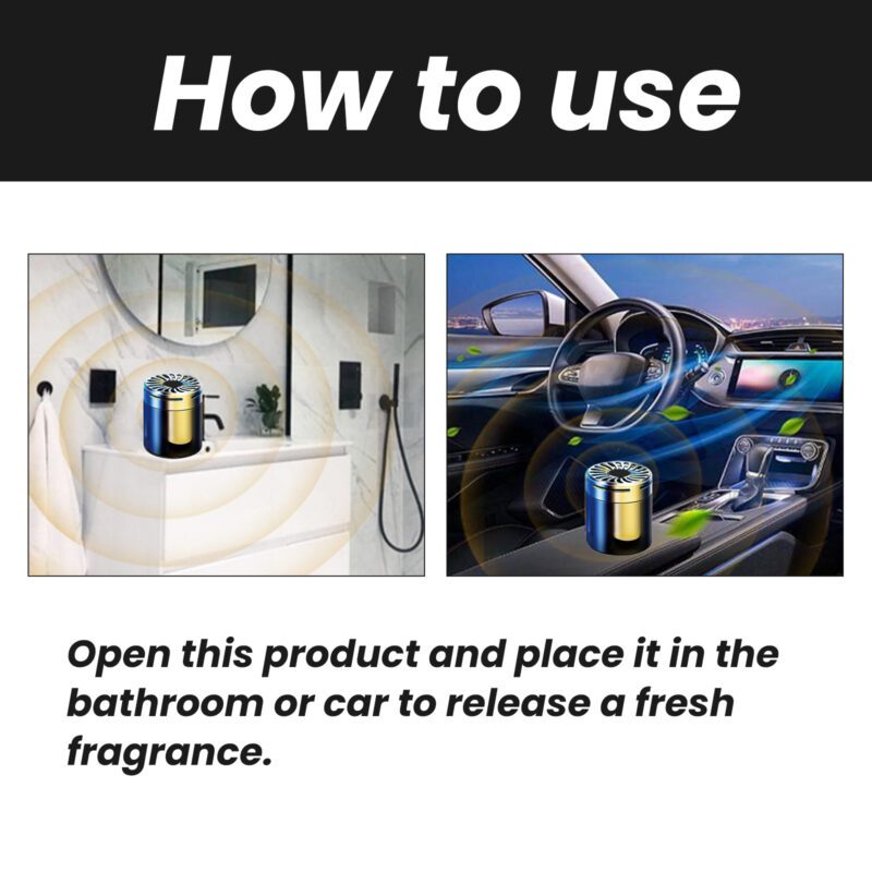 Multi-Purpose Household Air Freshener | Portable Aromatherapy for Bathroom, Bedroom & Car Deodorant - Image 6