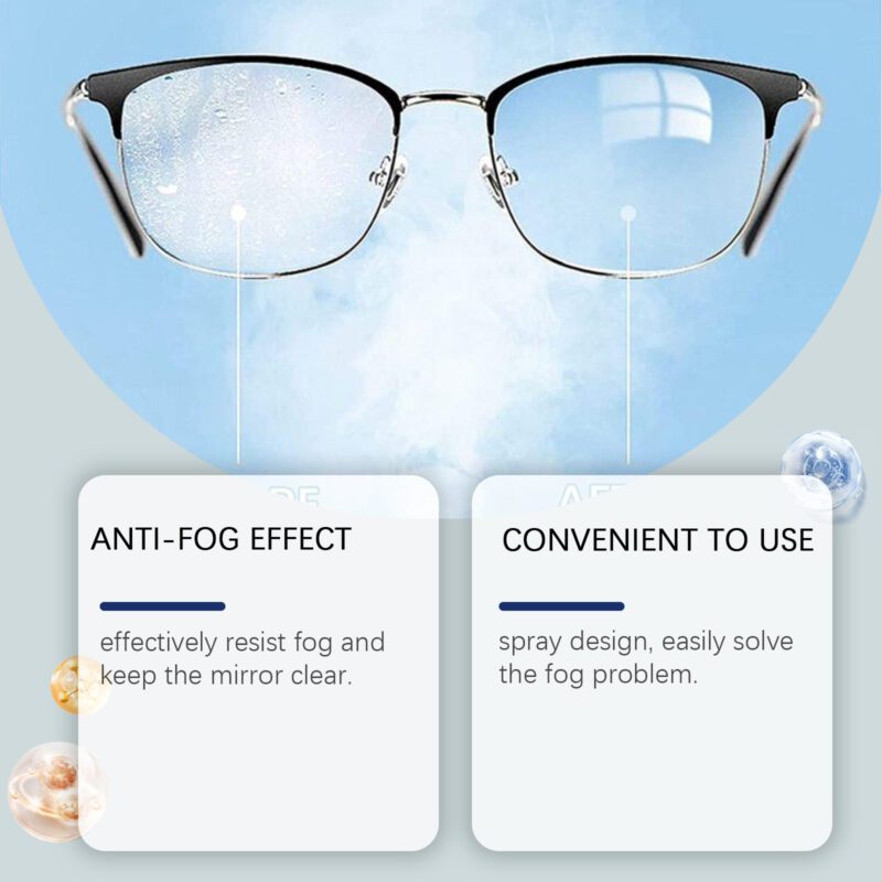 Multi-Purpose Household Anti-Fog Spray: Glass/Mirror Defogger, Long-Lasting, Surface-Safe - Image 3
