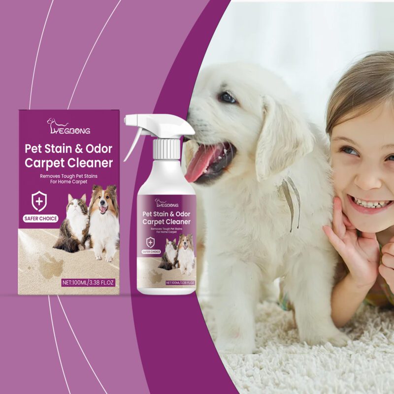 Multi-Purpose Household Carpet Cleaner – Pet Stain Remover, Safe Surface, Long-Lasting