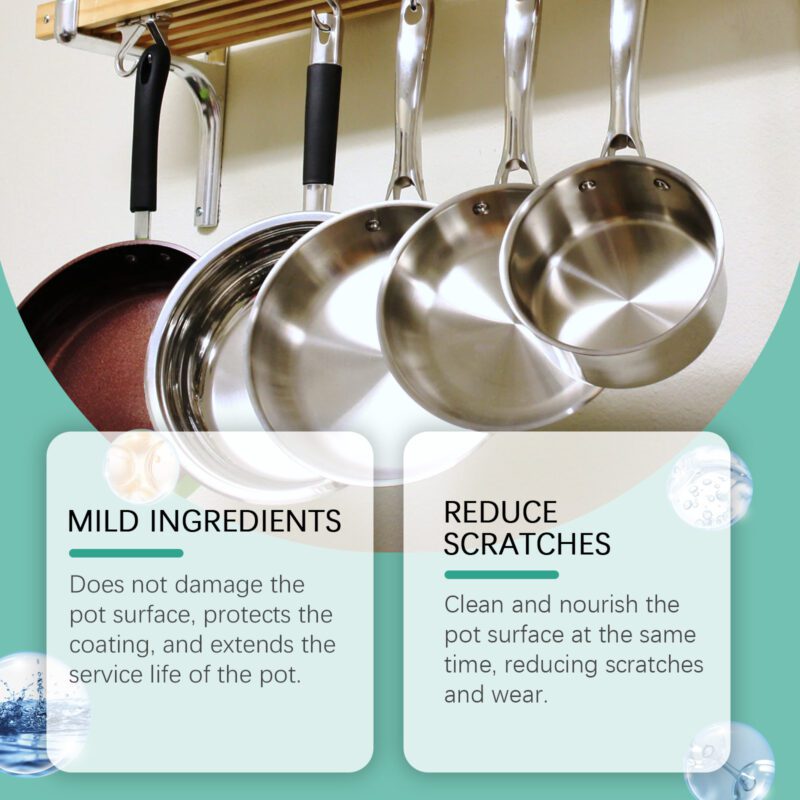 Multi-Purpose Household Cleaner: Kitchen Pan Bottom Grease Remover, Surface-Safe & Long-Lasting - Image 4