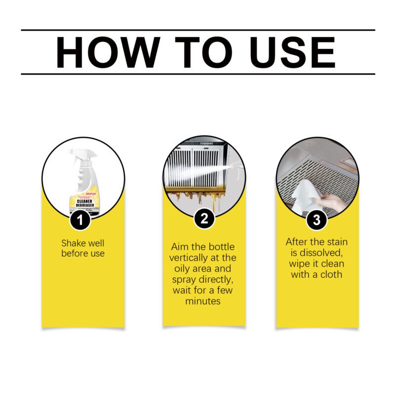 Multi-Purpose Household Cleaner: Kitchen/Furniture Safe, Long-Lasting Grease Removal - Image 6