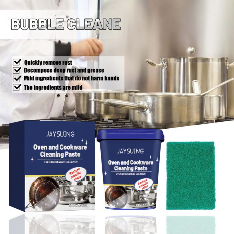Multi-Purpose Household Cleaner | Stainless Steel Polish, Rust Remover, Surface-Safe Cream - Image 4