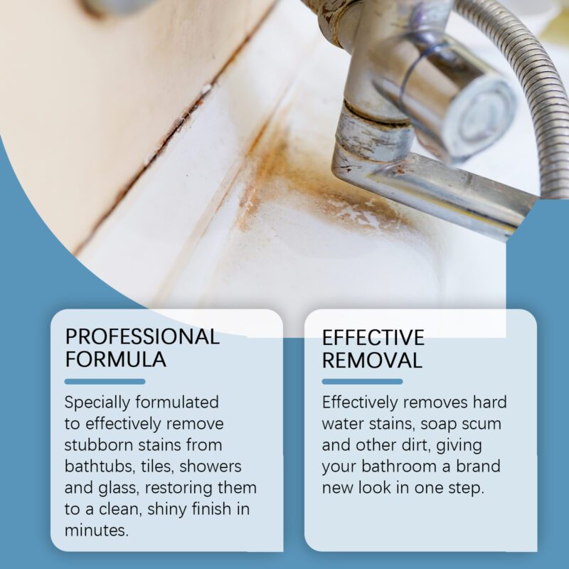 Multi-Purpose Household Cleaner – Bathroom, Tile & Faucet Stain Remover (Safe, Long-Lasting) - Image 4