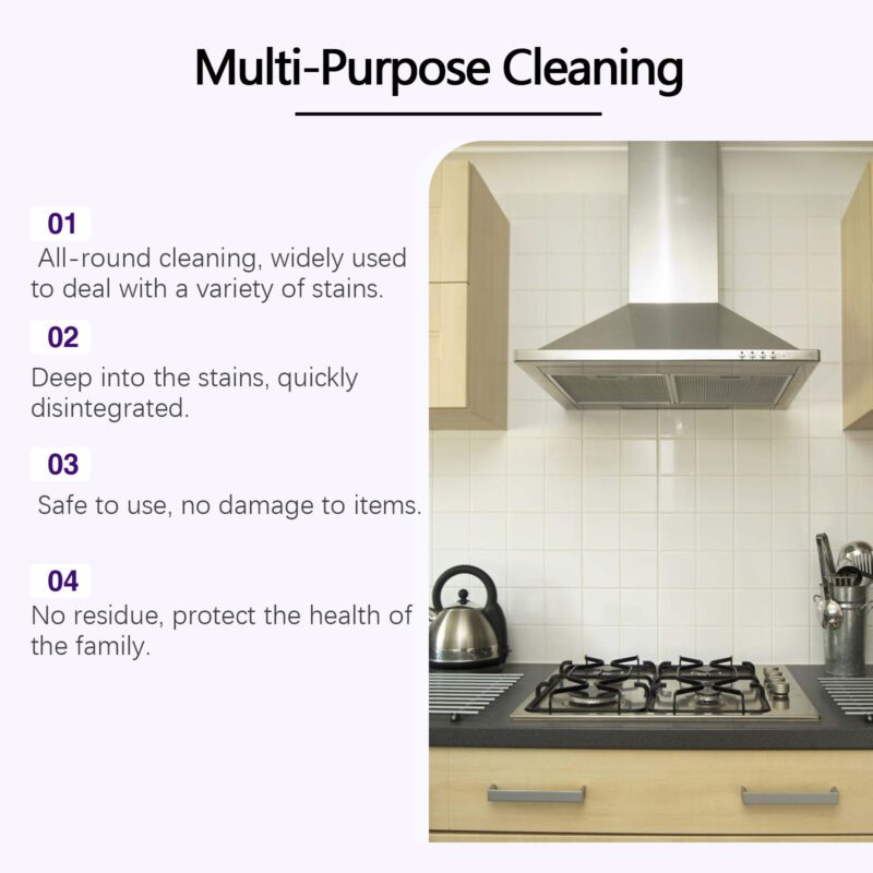 Multi-Purpose Household Cleaner Spray – Kitchen Grease Remover, Surface-Safe, Long-Lasting - Image 3