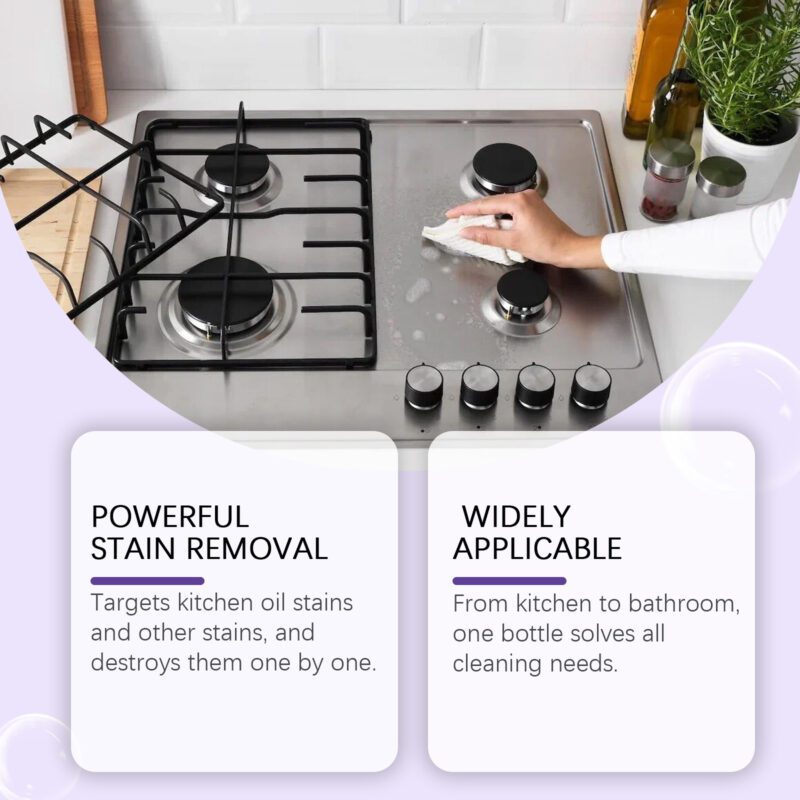 Multi-Purpose Household Cleaner Spray – Kitchen Grease Remover, Surface-Safe, Long-Lasting - Image 4