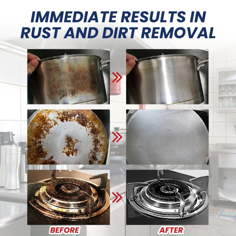 Multi-Purpose Household Cleaning Cream | Stainless Steel, Kitchen Degreaser, Rust Removal - Image 3