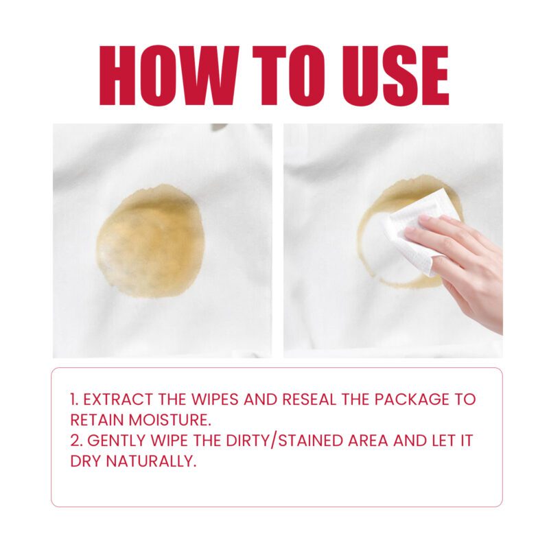 Multi-Purpose Household Cleaning Wipes: Fabric Safe, Stain Removal, Long-Lasting - Image 4