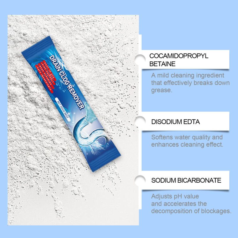 Multi-Purpose Household Drain Cleaner | Kitchen/Toilet Unclogger, Quick-Acting, Safe for Pipes - Image 3