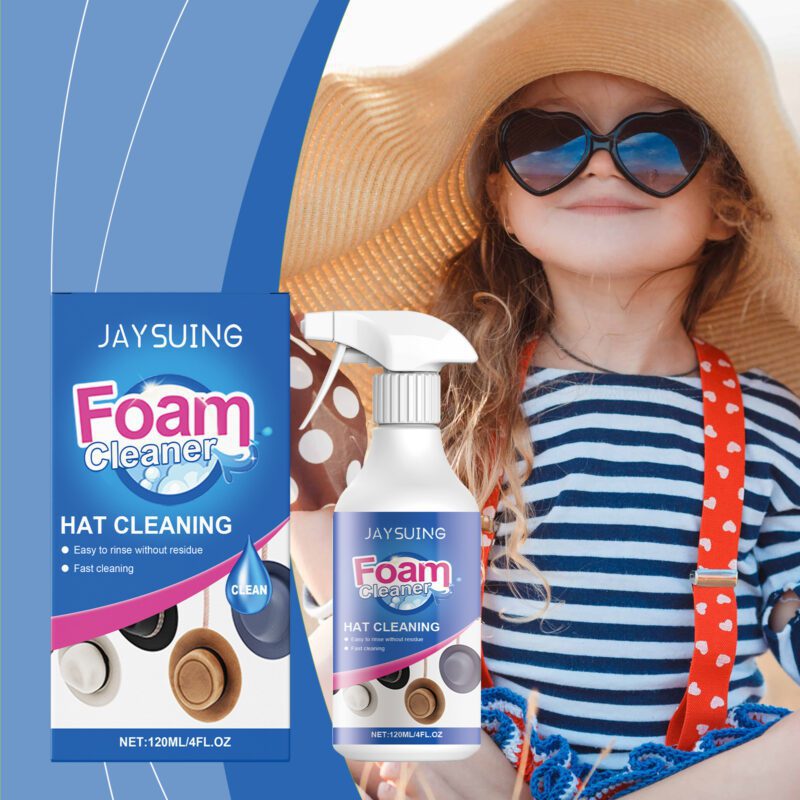 Multi-Purpose Household Foam Cleaner: Stain Remover Spray for Hats, Furniture & More - Image 2