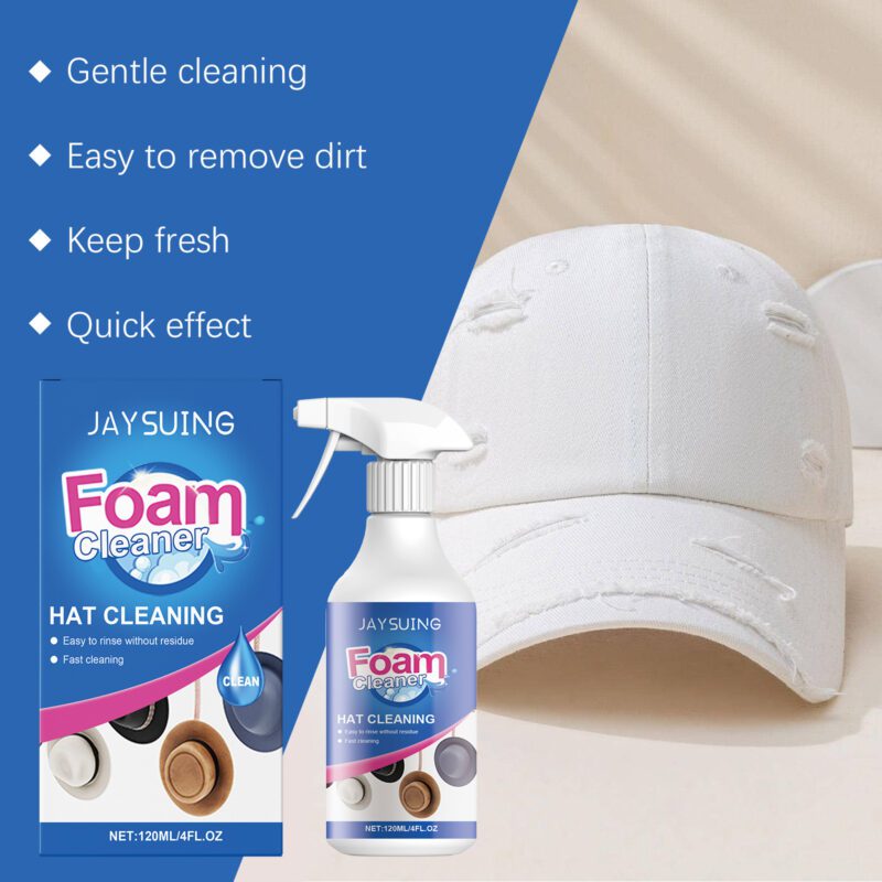 Multi-Purpose Household Foam Cleaner: Stain Remover Spray for Hats, Furniture & More - Image 3