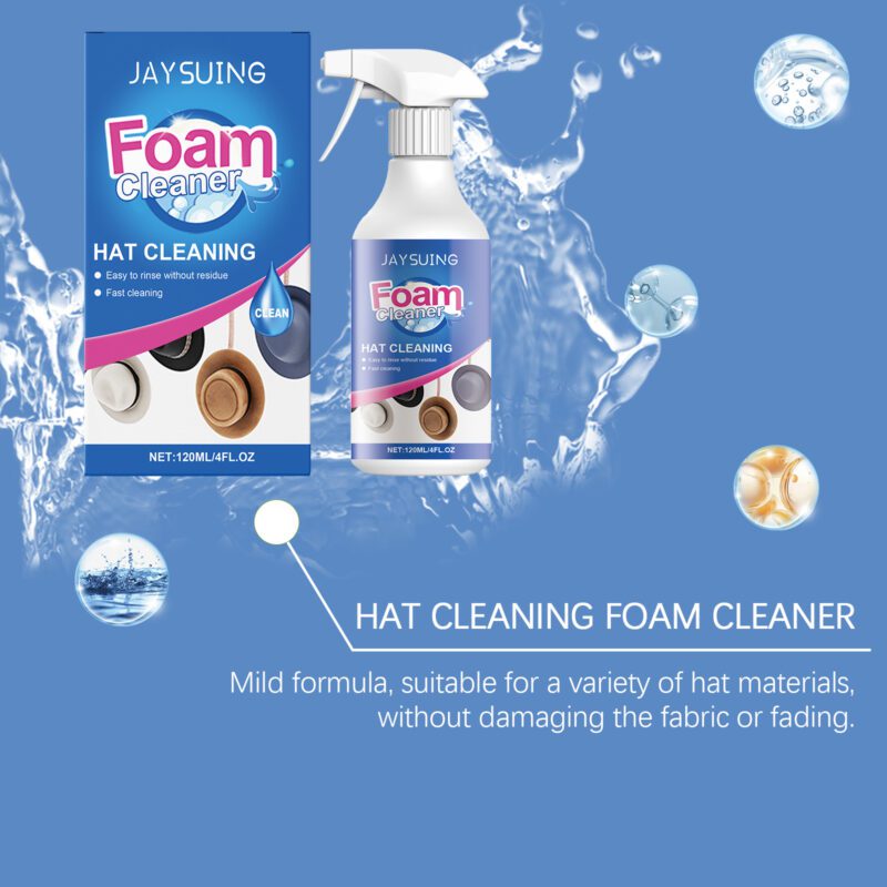 Multi-Purpose Household Foam Cleaner: Stain Remover Spray for Hats, Furniture & More - Image 4